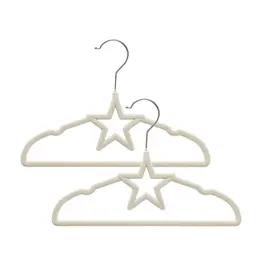 Living Textiles Living Textiles Baby Coat Hangers 10pk - Stars/Beige
