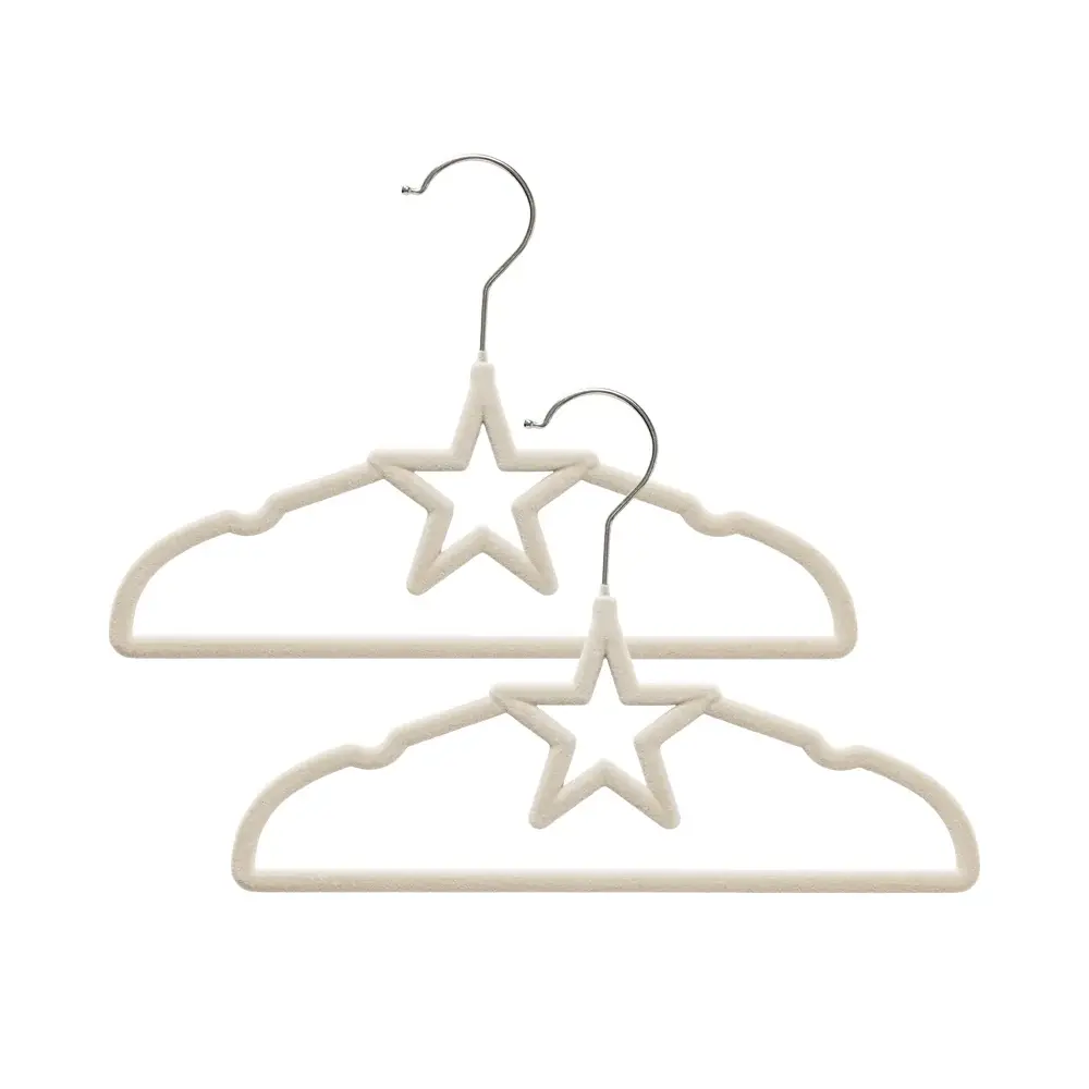 Living Textiles Living Textiles Baby Coat Hangers 10pk - Stars/Beige