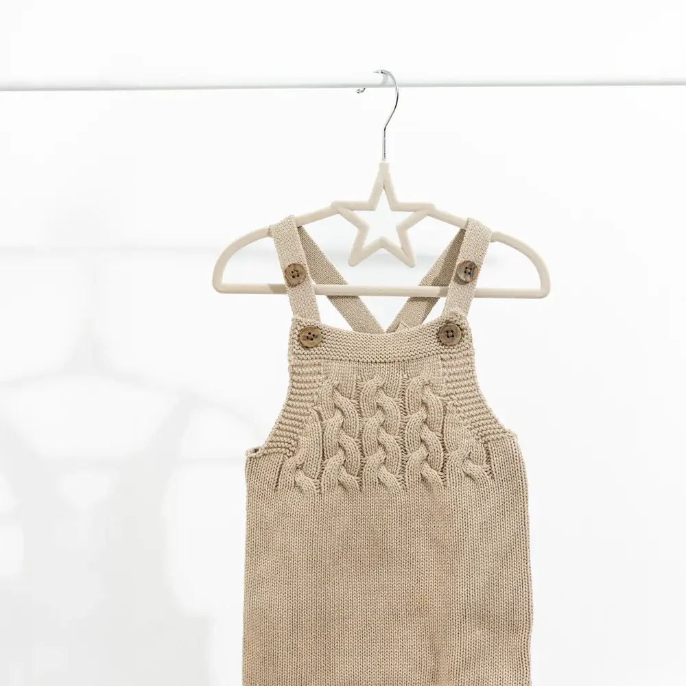 Living Textiles Living Textiles Baby Coat Hangers 10pk - Stars/Beige