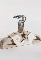Living Textiles Living Textiles Baby Coat Hangers 10pk - Stars/Beige