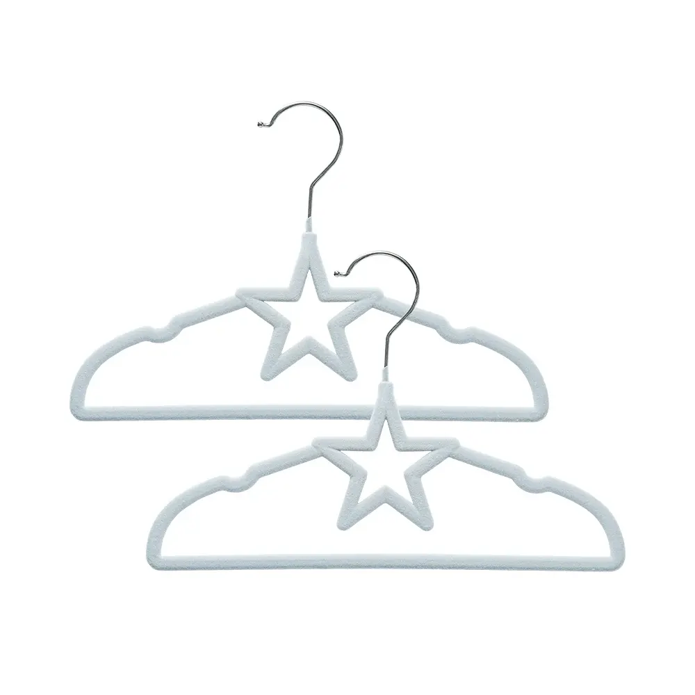 Living Textiles Living Textiles Baby Coat Hangers 10pk - Stars/Blue