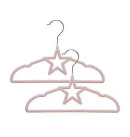 Living Textiles Living Textiles Baby Coat Hangers 10pk - Stars/Pink
