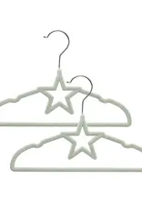 Living Textiles Living Textiles Baby Coat Hangers 10pk - Stars/Sage