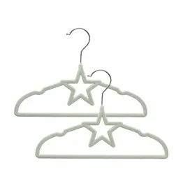 Living Textiles Living Textiles Baby Coat Hangers 10pk - Stars/Sage