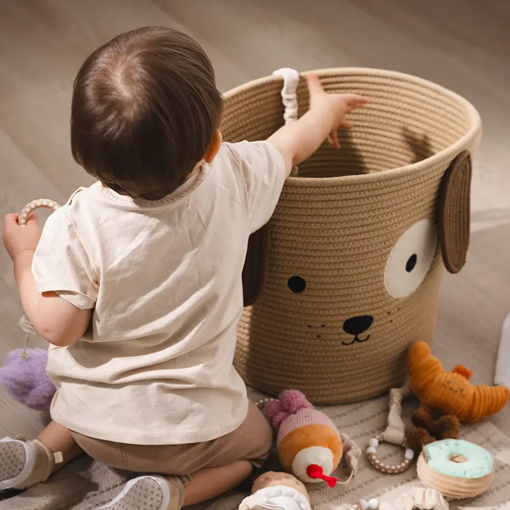 Living Textiles Living Textiles Cotton Rope Animal Hampers - Puppy