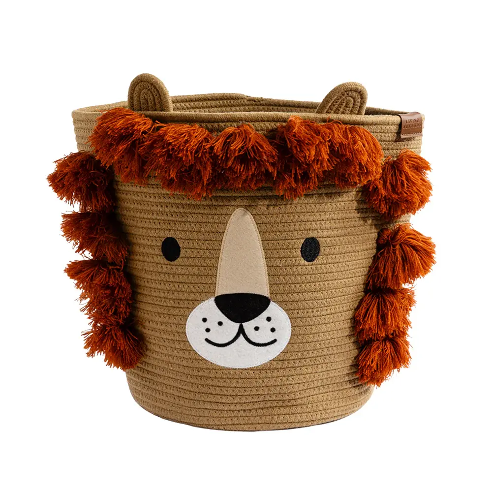 Living Textiles Living Textiles Cotton Rope Animal Hampers - Lion