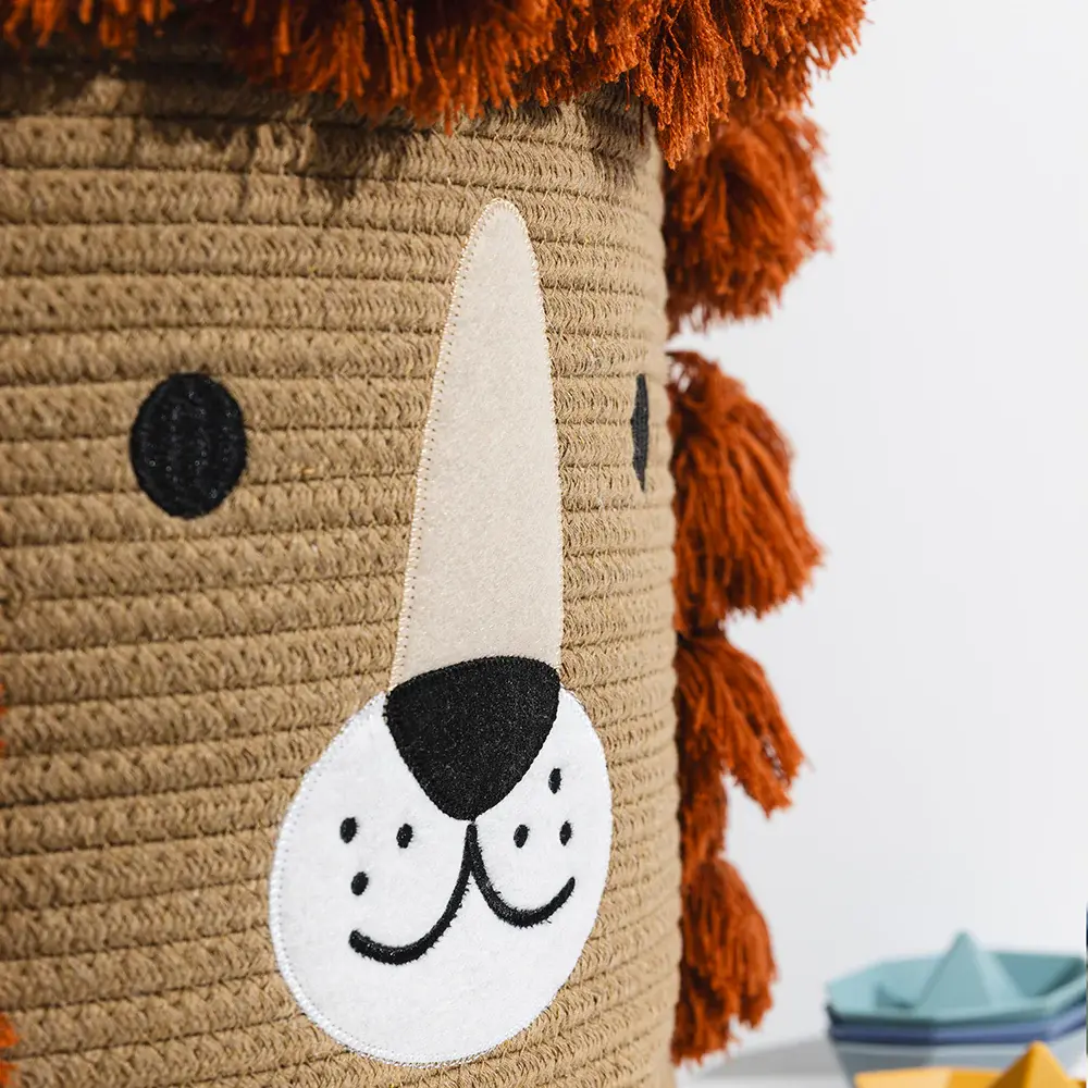 Living Textiles Living Textiles Cotton Rope Animal Hampers - Lion
