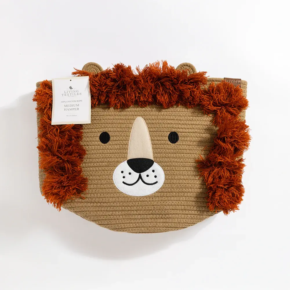 Living Textiles Living Textiles Cotton Rope Animal Hampers - Lion