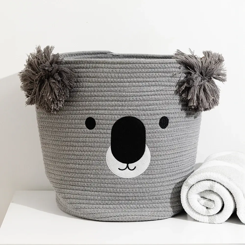 Living Textiles Living Textiles Cotton Rope Animal Hampers - Koala