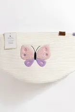 Living Textiles Living Textiles Cotton Rope Embroidered Hampers - Butterfly