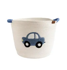 Living Textiles Living Textiles Cotton Rope Embroidered Hampers - Car