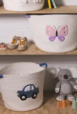 Living Textiles Living Textiles Cotton Rope Embroidered Hampers - Car