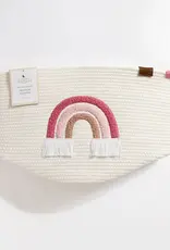 Living Textiles Living Textiles Cotton Rope Embroidered Hampers - Rainbow