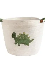 Living Textiles Living Textiles Cotton Rope Embroidered Hampers - Dinosaur