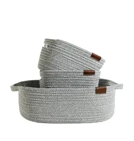 Living Textiles Living Textiles Cotton Rope 3pc Nursery Storage set - Sage