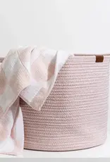 Living Textiles Living Textiles Cotton Rope Medium Hamper - Pink