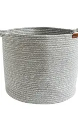 Living Textiles Living Textiles Cotton Rope Medium Hamper - Sage