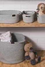 Living Textiles Living Textiles Cotton Rope Medium Hamper - Sage