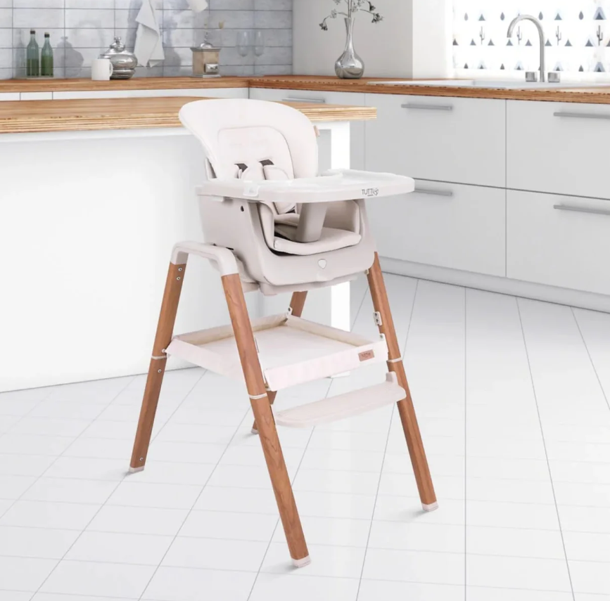 Tutti Bambini Tutti Bambini Nova Evolutionary High Chair in Scandi Walnut and Ecru