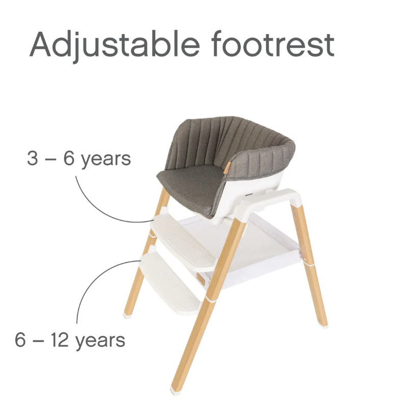 Tutti Bambini Tutti Bambini Nova Evolutionary High Chair in Scandi Walnut and Ecru