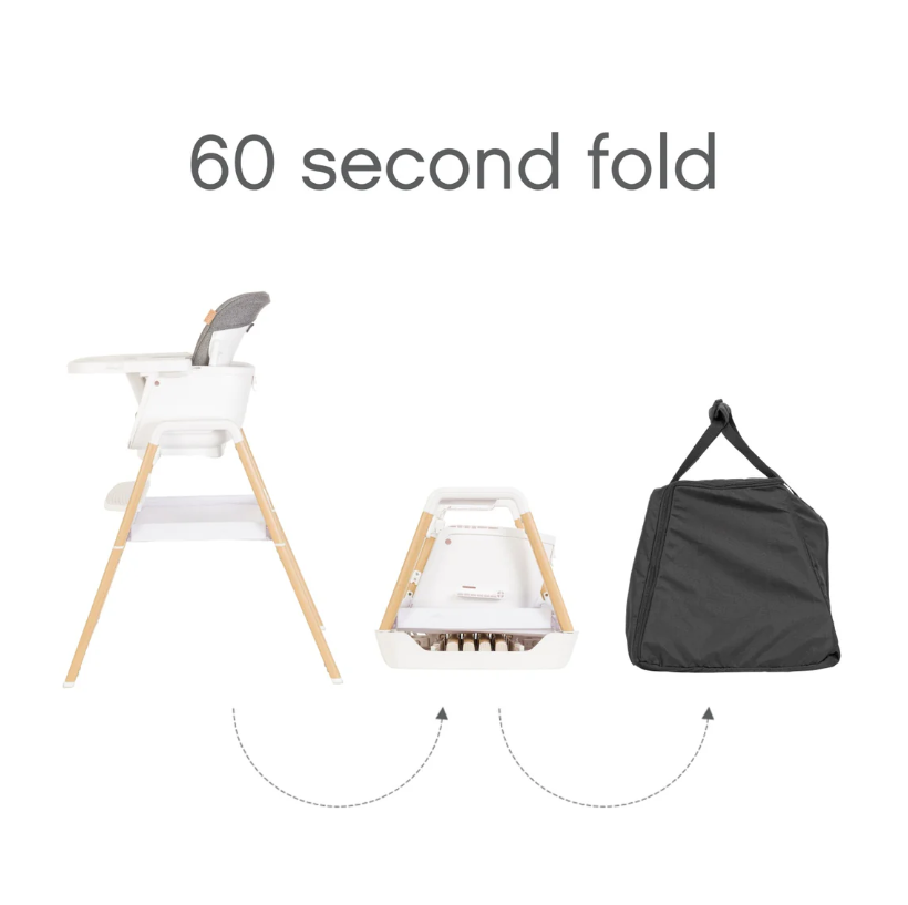 Tutti Bambini Tutti Bambini Nova Evolutionary High Chair in Scandi Walnut and Ecru