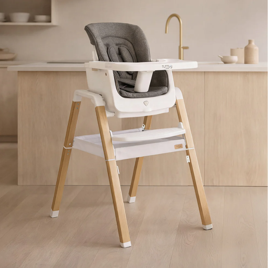 Tutti Bambini Tutti Bambini Nova Evolutionary High Chair in White Oak
