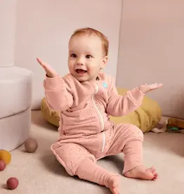 Love To Dream Love to Dream Sleep Suit Long Sleeve 2.5T Quilted Stretch Cotton Rose Pebbles