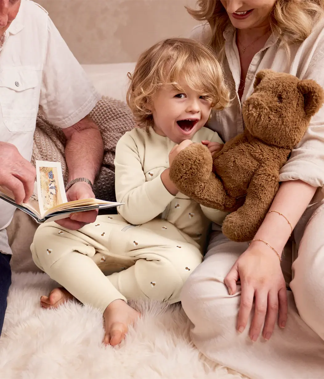 Love To Dream Love to Dream Sleep Suit Long Sleeve 2.5T Quilted Stretch Cotton Oatmeal Bees