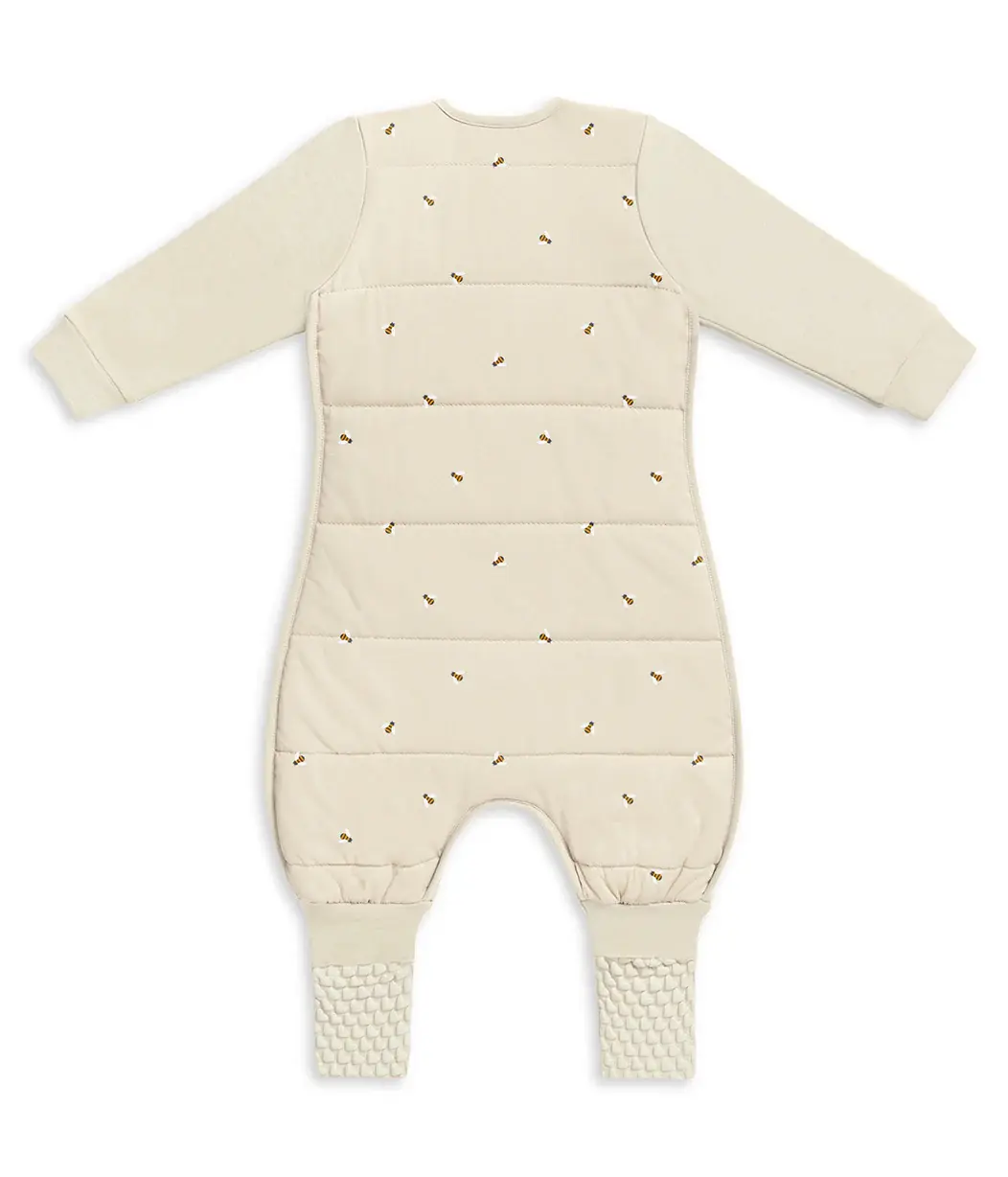 Love To Dream Love to Dream Sleep Suit Long Sleeve 2.5T Quilted Stretch Cotton Oatmeal Bees