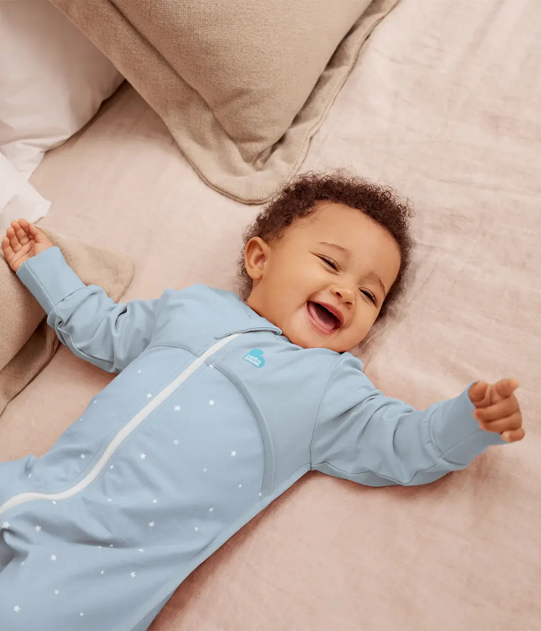 Love To Dream Love to Dream Sleep Suit Long Sleeve 1.0T Stretch Cotton Powder Blue Twinkle