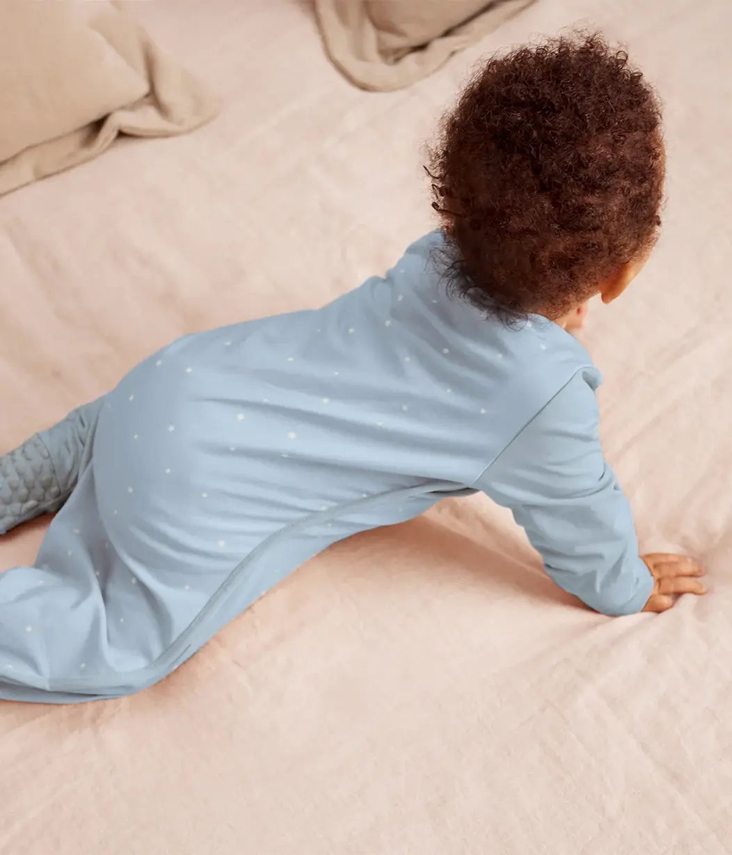 Love To Dream Love to Dream Sleep Suit Long Sleeve 1.0T Stretch Cotton Powder Blue Twinkle