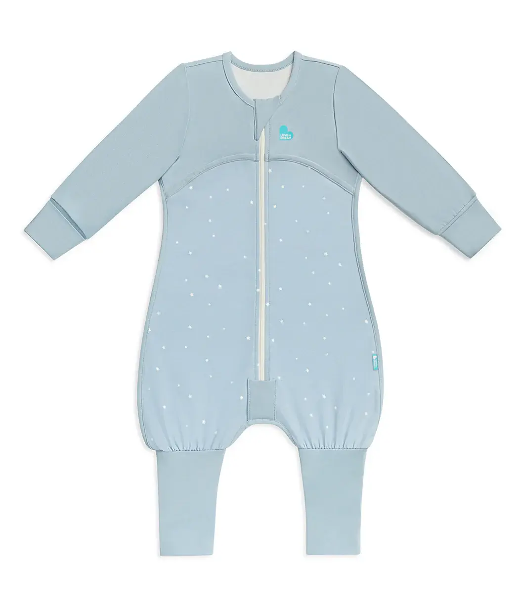 Love To Dream Love to Dream Sleep Suit Long Sleeve 1.0T Stretch Cotton Powder Blue Twinkle