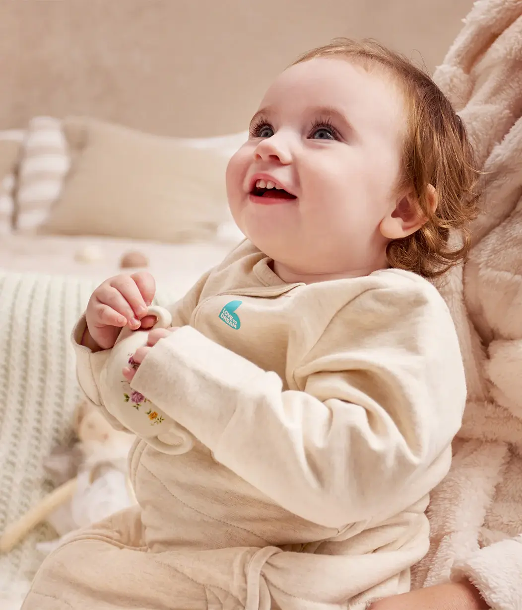 Love To Dream Love to Dream Sleep Bag 3.5T Quilted Stretch Cotton Oatmeal