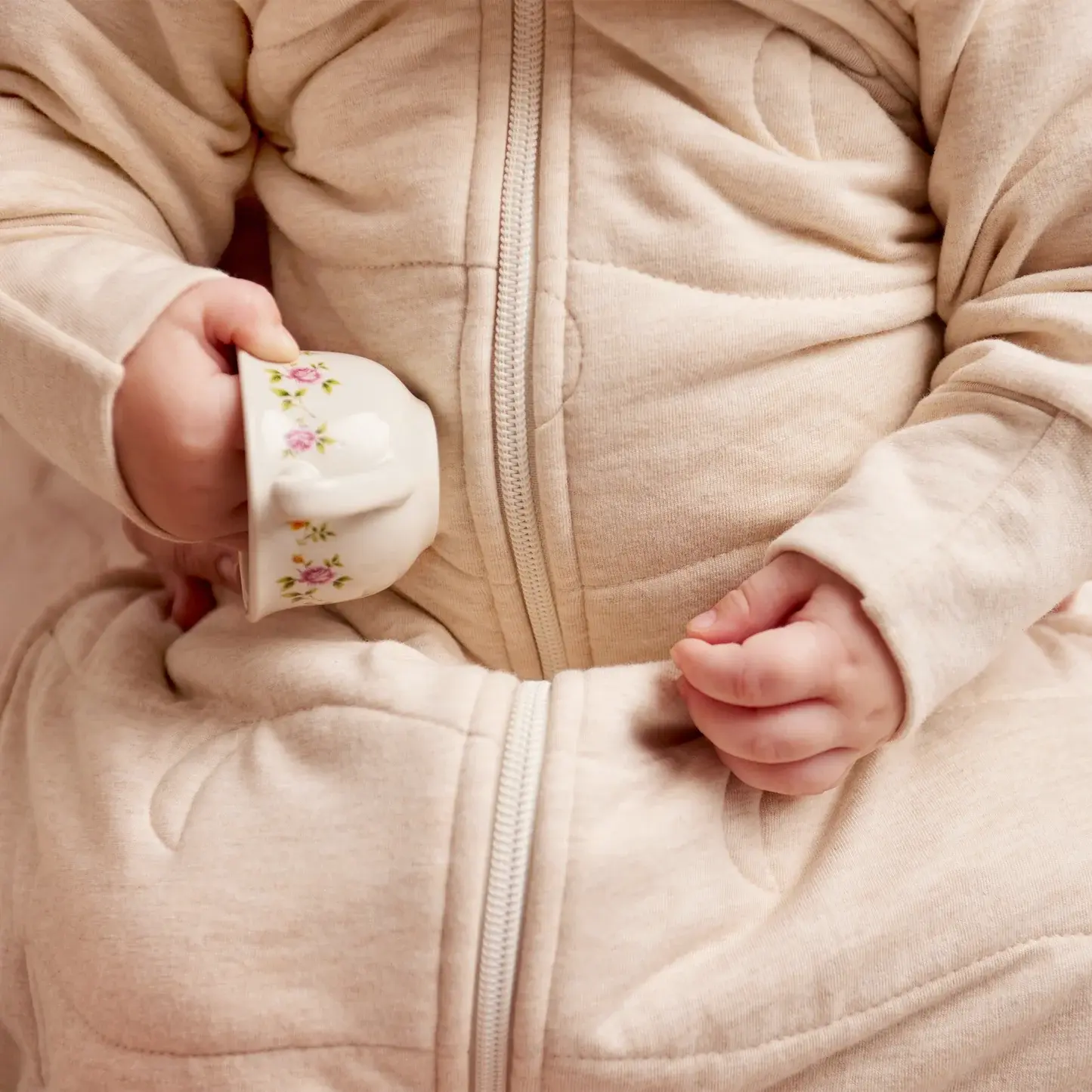 Love To Dream Love to Dream Sleep Bag 3.5T Quilted Stretch Cotton Oatmeal