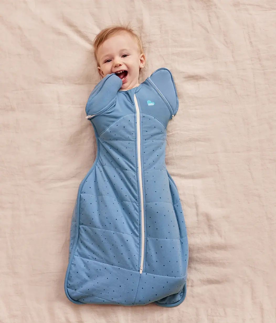 Love To Dream Love to Dream Transition Bag 2.5T Quilted Stretch Cotton Storm Blue Pebbles