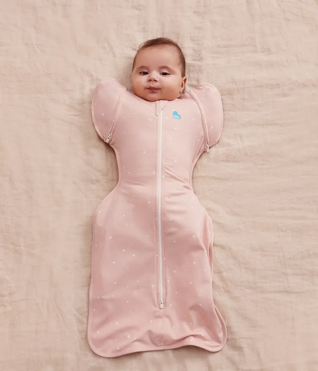 Love To Dream Love To Dream Swaddle UP™ Transition Bag 1.0 TOG Original  Cotton Powder Pink Twinkle