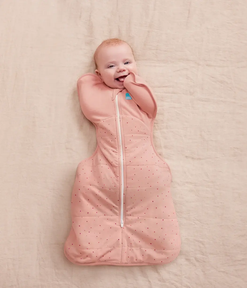 Love To Dream Love To Dream Swaddle UP™ 2.5 TOG Quilted Stretch Cotton Rose Pebbles