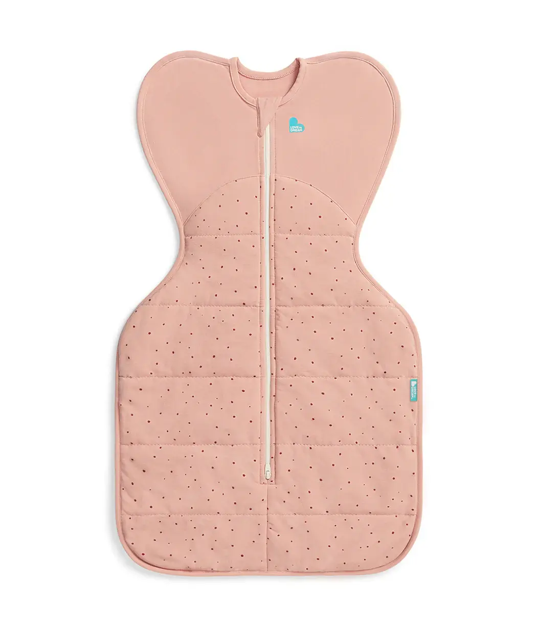 Love To Dream Love To Dream Swaddle UP™ 2.5 TOG Quilted Stretch Cotton Rose Pebbles
