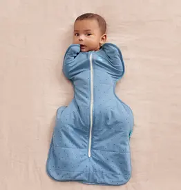 Love To Dream Love To Dream Swaddle UP™ 2.5 TOG Quilted Stretch Cotton Storm Blue Pebbles
