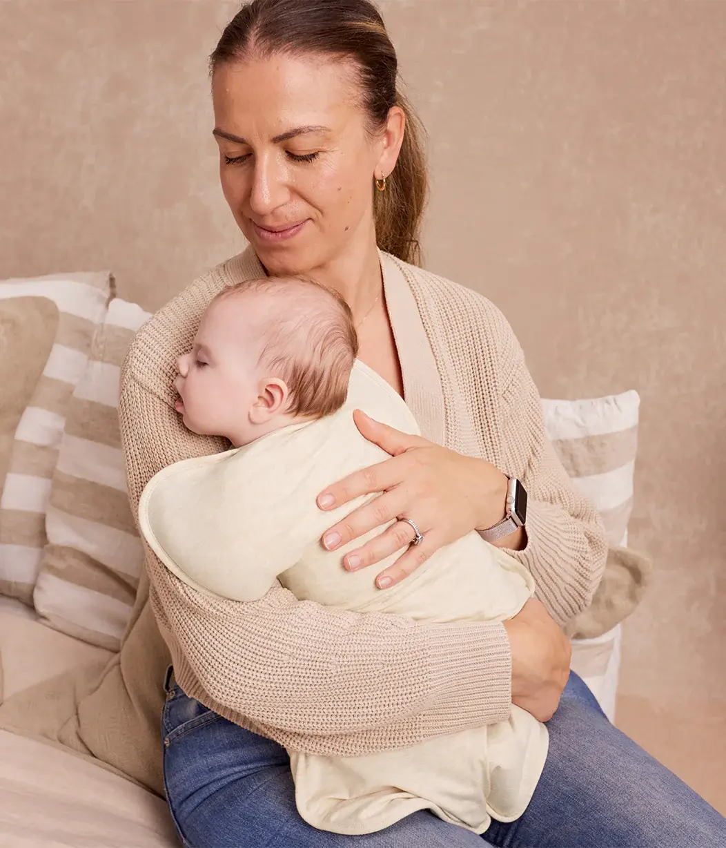 Love To Dream Love To Dream Swaddle UP™ 2.5 TOG Quilted Stretch Cotton Oatmeal Bees