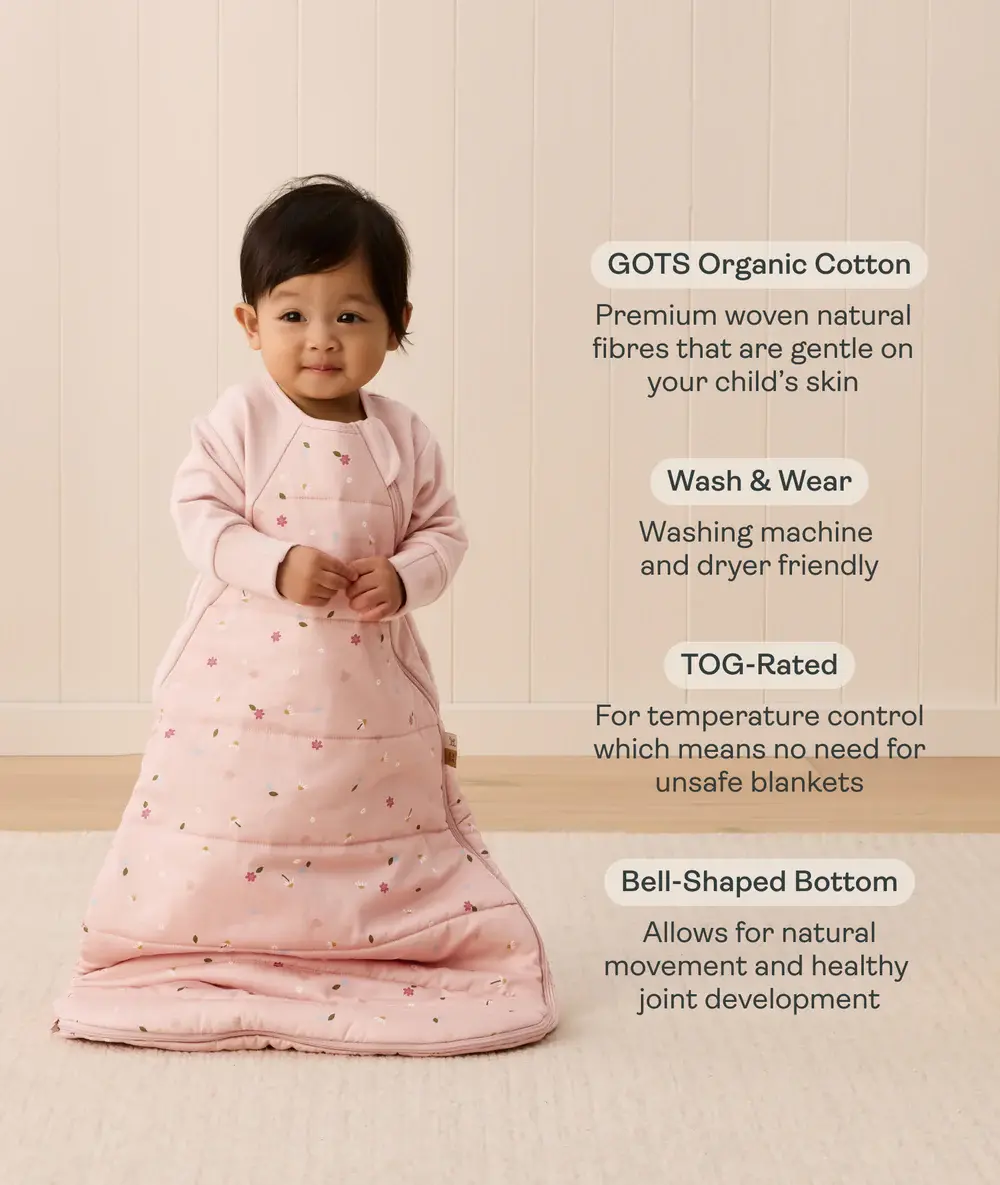 ErgoPouch ErgoPouch Side Zip Premium Sleeping Bag 2.5 TOG Daisies