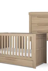 Mamas and Papas Mamas & Papas Franklin Cotbed Set With Essential Spring Cotbed Mattress (5 Pieces) - Light oak