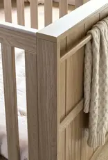 Mamas and Papas Mamas & Papas Franklin Cotbed Set With Essential Spring Cotbed Mattress (5 Pieces) - Light oak