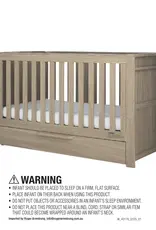 Mamas and Papas Mamas & Papas Franklin Cotbed Set With Essential Spring Cotbed Mattress (5 Pieces) - Light oak