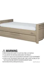 Mamas and Papas Mamas & Papas Franklin Cotbed Set With Essential Spring Cotbed Mattress (5 Pieces) - Light oak