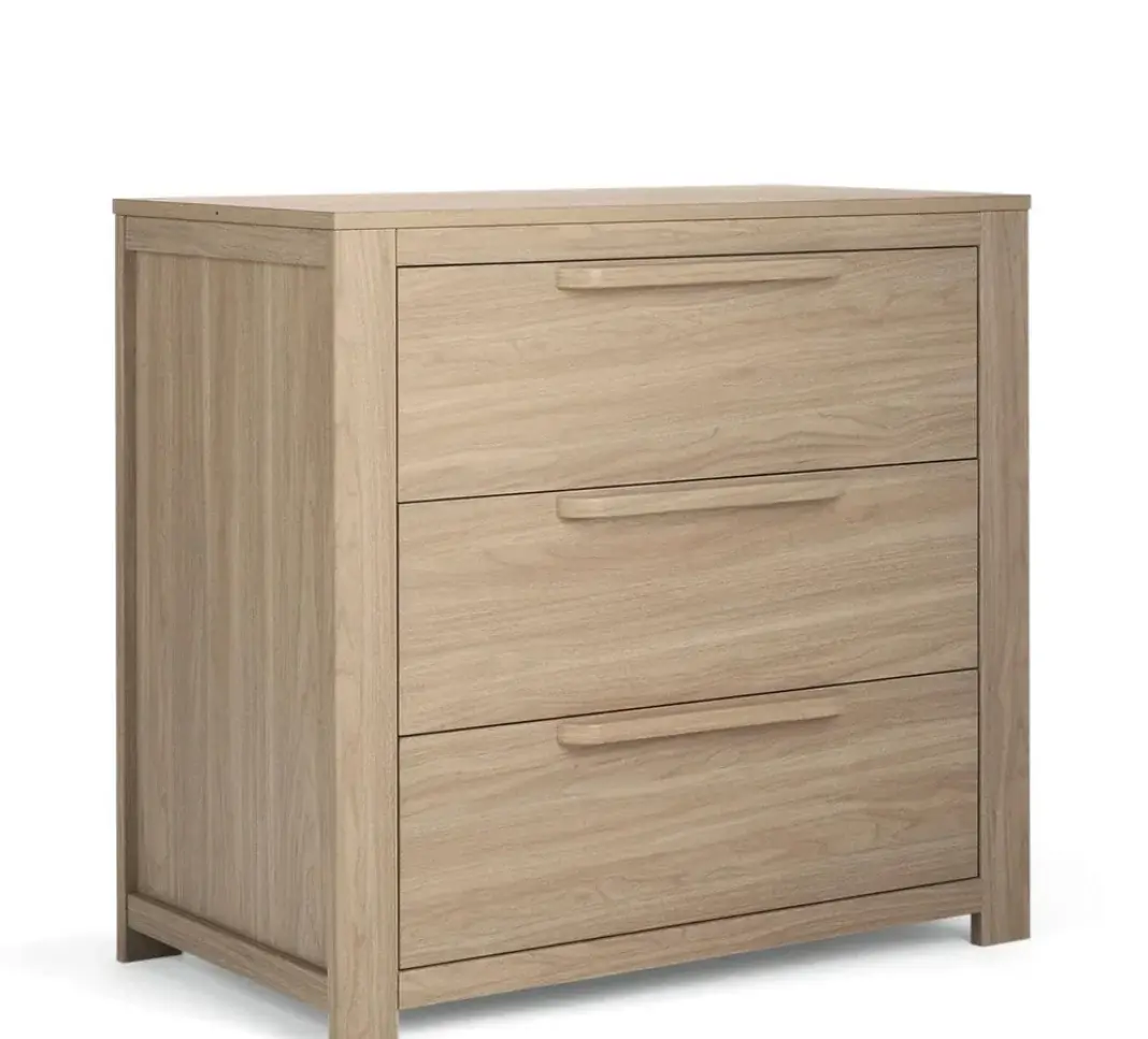 Mamas and Papas Mamas & Papas Franklin Cotbed Set With Essential Spring Cotbed Mattress (5 Pieces) - Light oak