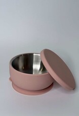 Meadow Lane Collective Meadow Lane Collective Stainless Steel Baby and Toddler+ Suction Bowl - Pink