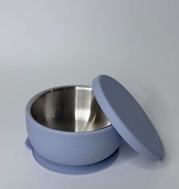 Meadow Lane Collective Meadow Lane Collective Stainless Steel Baby and Toddler+ Suction Bowl - Blue