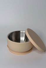 Meadow Lane Collective Meadow Lane Collective Stainless Steel Baby and Toddler+ Suction Bowl - Beige