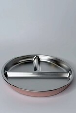 Meadow Lane Collective Meadow Lane Collective Stainless Steel Baby and Toddler+ Divider Suction Plate - Pink